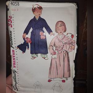 Simplicity vintage printed pattern 4058🐕🐶